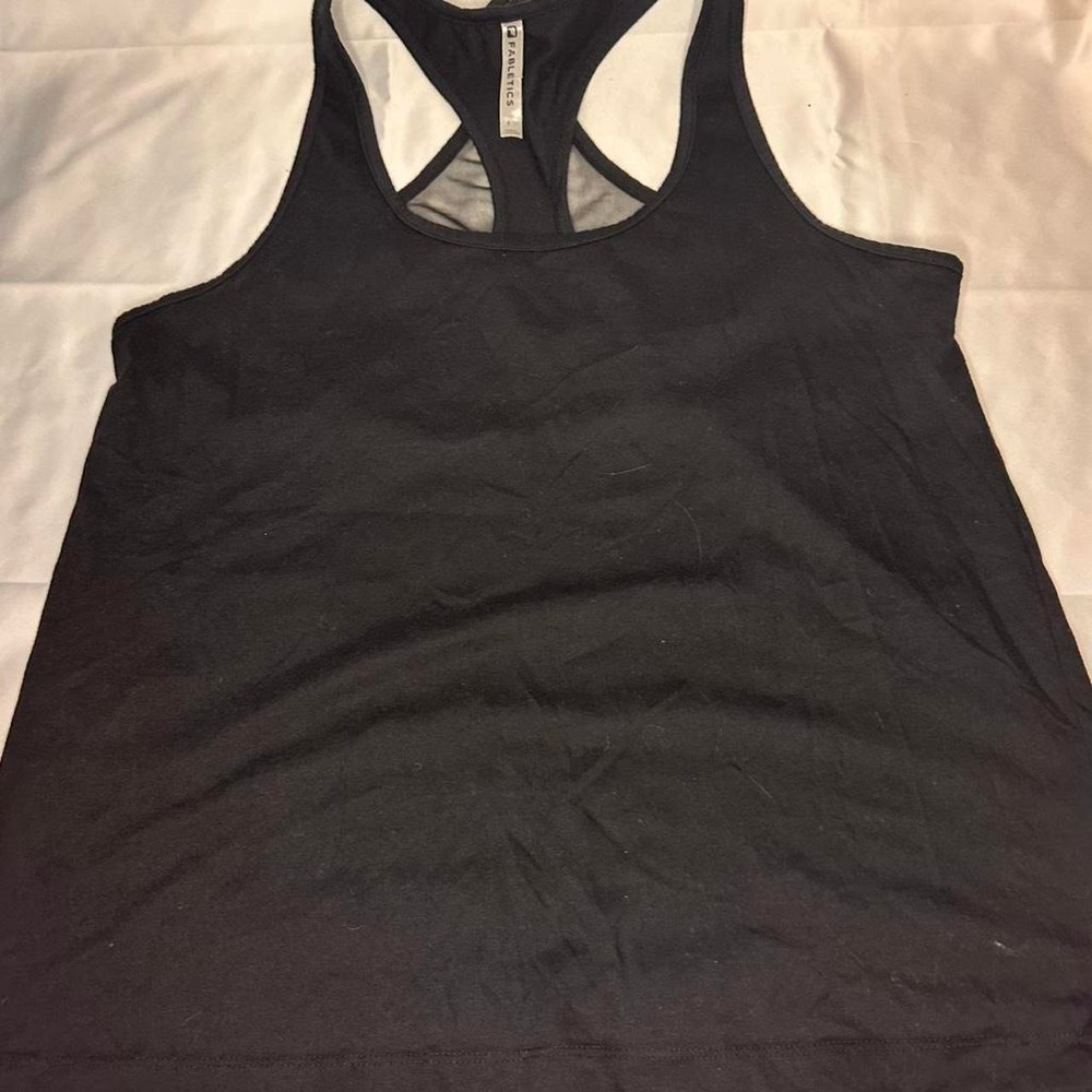 Fabletics black tank top size large